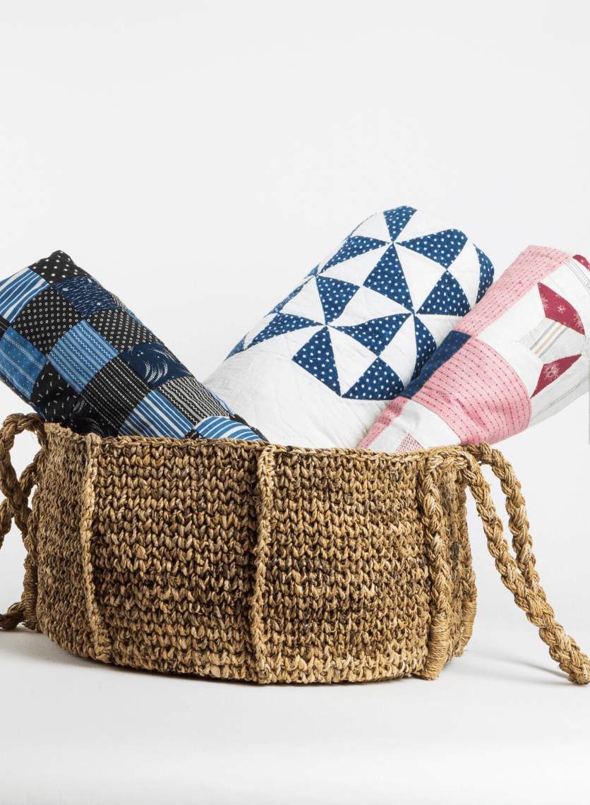 Immodest Cotton Banana Leaf Floor Basket