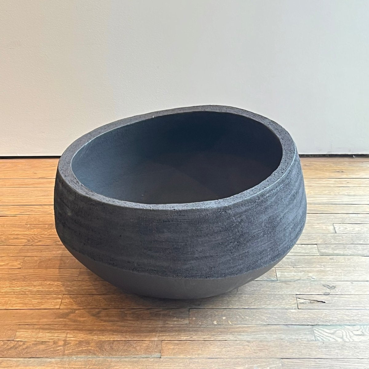 Atlantis Organic Low Oval Ceramic Flower Pot 24"dia. - Homebody Denver