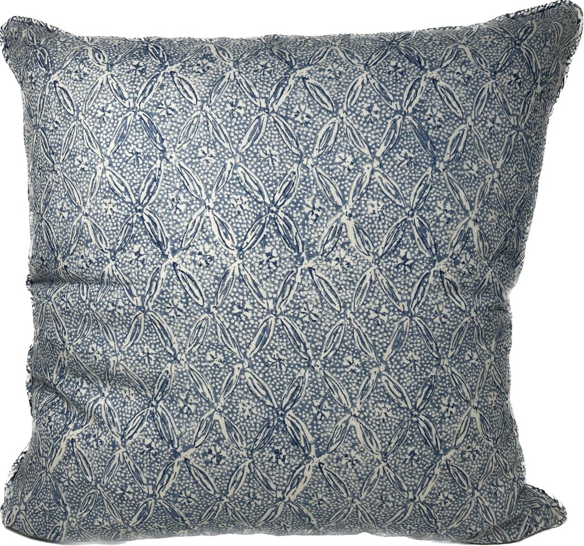Block Printed Linen Cushion 50 x 50 cm - Homebody Denver