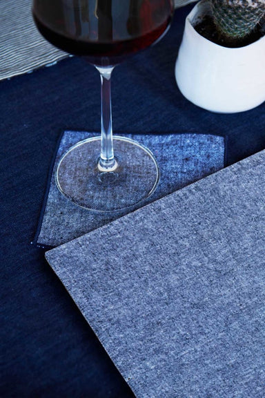 Charcoal Chambray Placemat - Homebody Denver