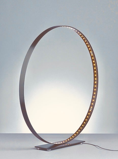 Classic LED Circle Light Matte Steel 60cm - Homebody Denver