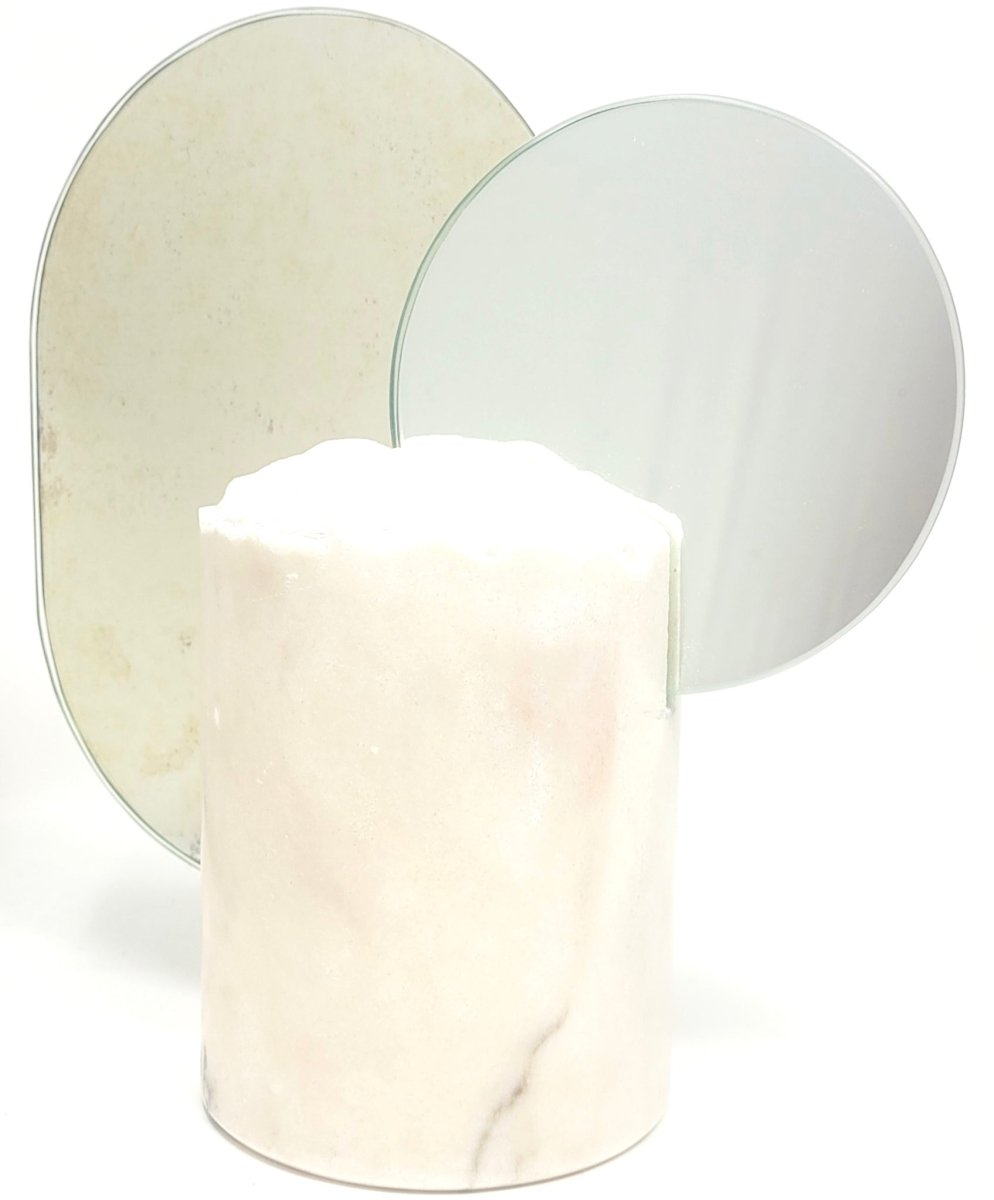 Double Moon Sculpture White - Homebody Denver