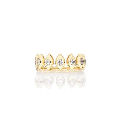 Fiore Wylde Diamond Sundrop Puzzle Ring, 18kt. Yellow Gold - Homebody Denver