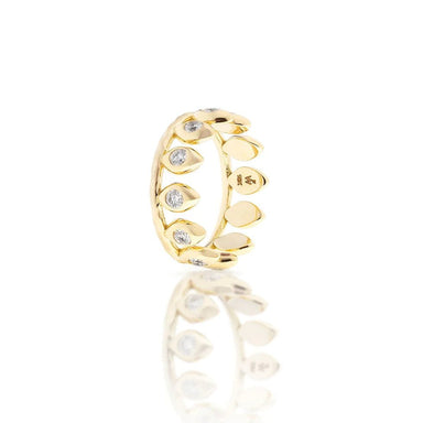 Fiore Wylde Diamond Sundrop Puzzle Ring, 18kt. Yellow Gold - Homebody Denver