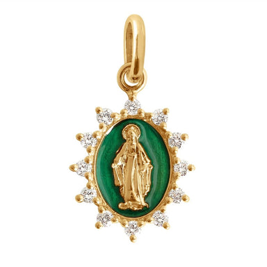 Gigi Clozeau Petite Madone Supreme Pendant 18k/Diamond/Resin - Homebody Denver