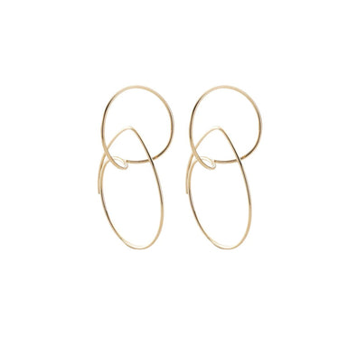 Hirotaka Pair Floating Hoop Earrings S - Homebody Denver