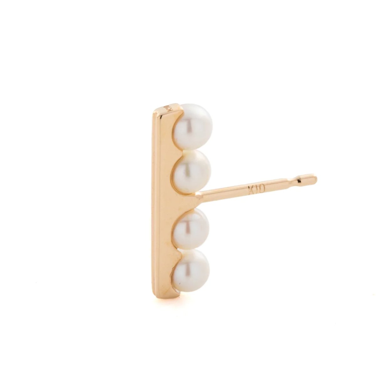 Hirotaka Single Beluga Four Pearl Earring - Homebody Denver