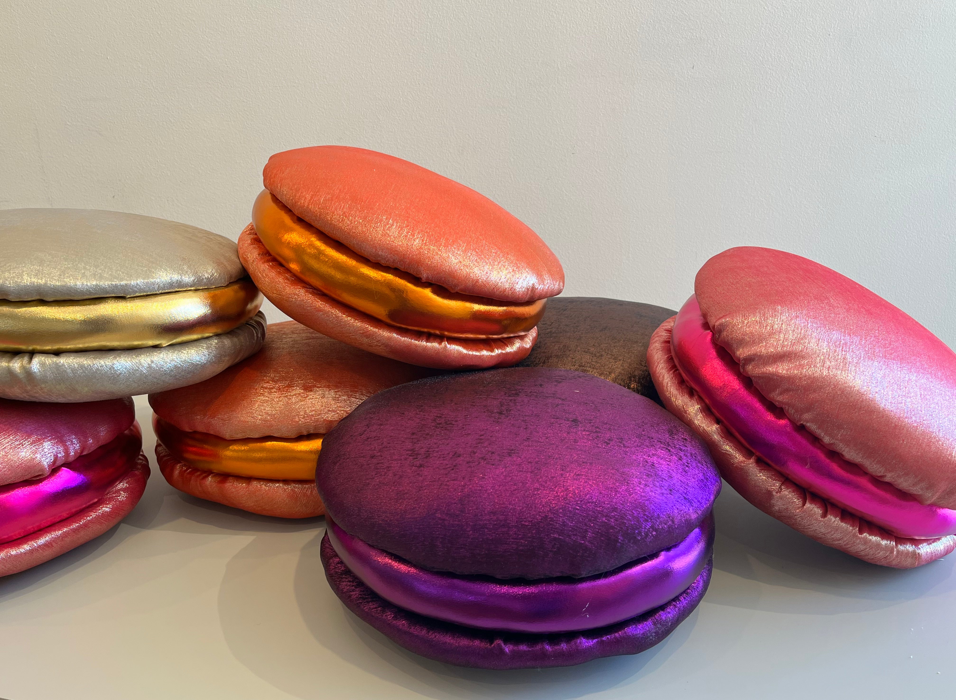Caroline Rennequin, Metallic French Macaroon Sculpture