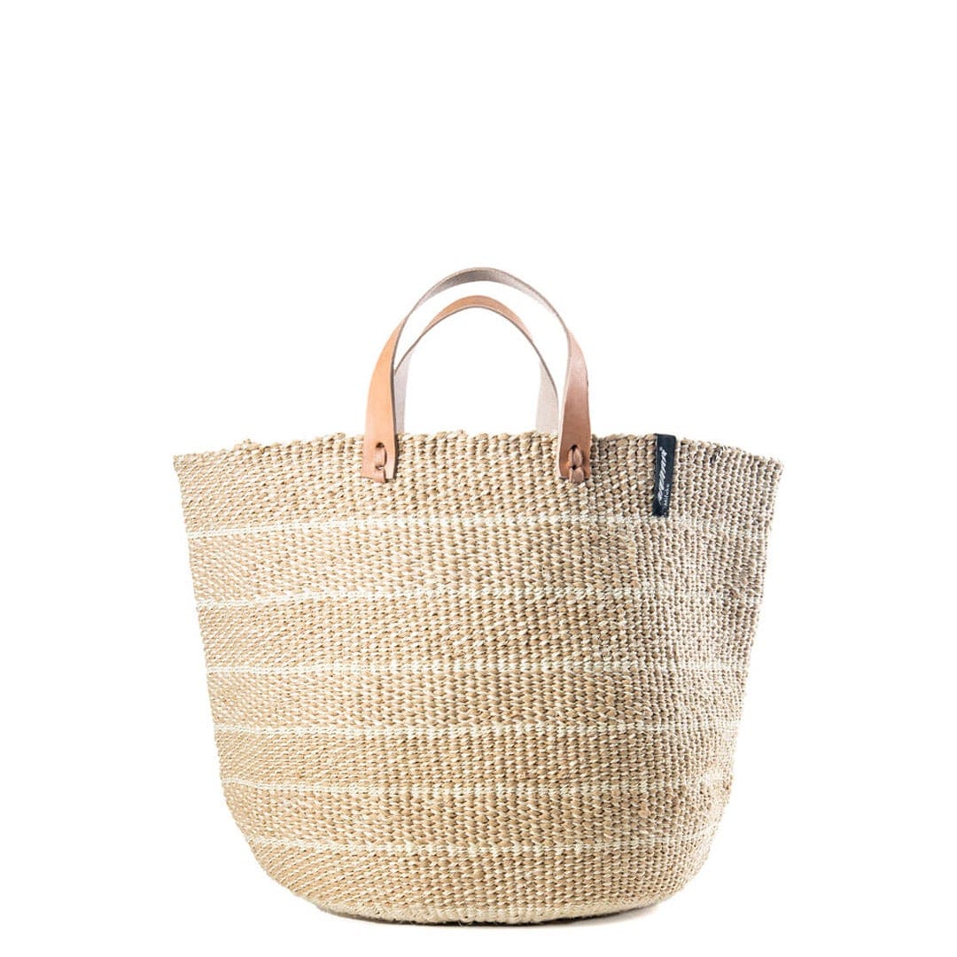 Kiondo Market Basket, Brown Twill Weave, Medium - Homebody Denver