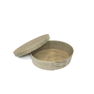 Large Grey Oval Shaker Box - Homebody Denver