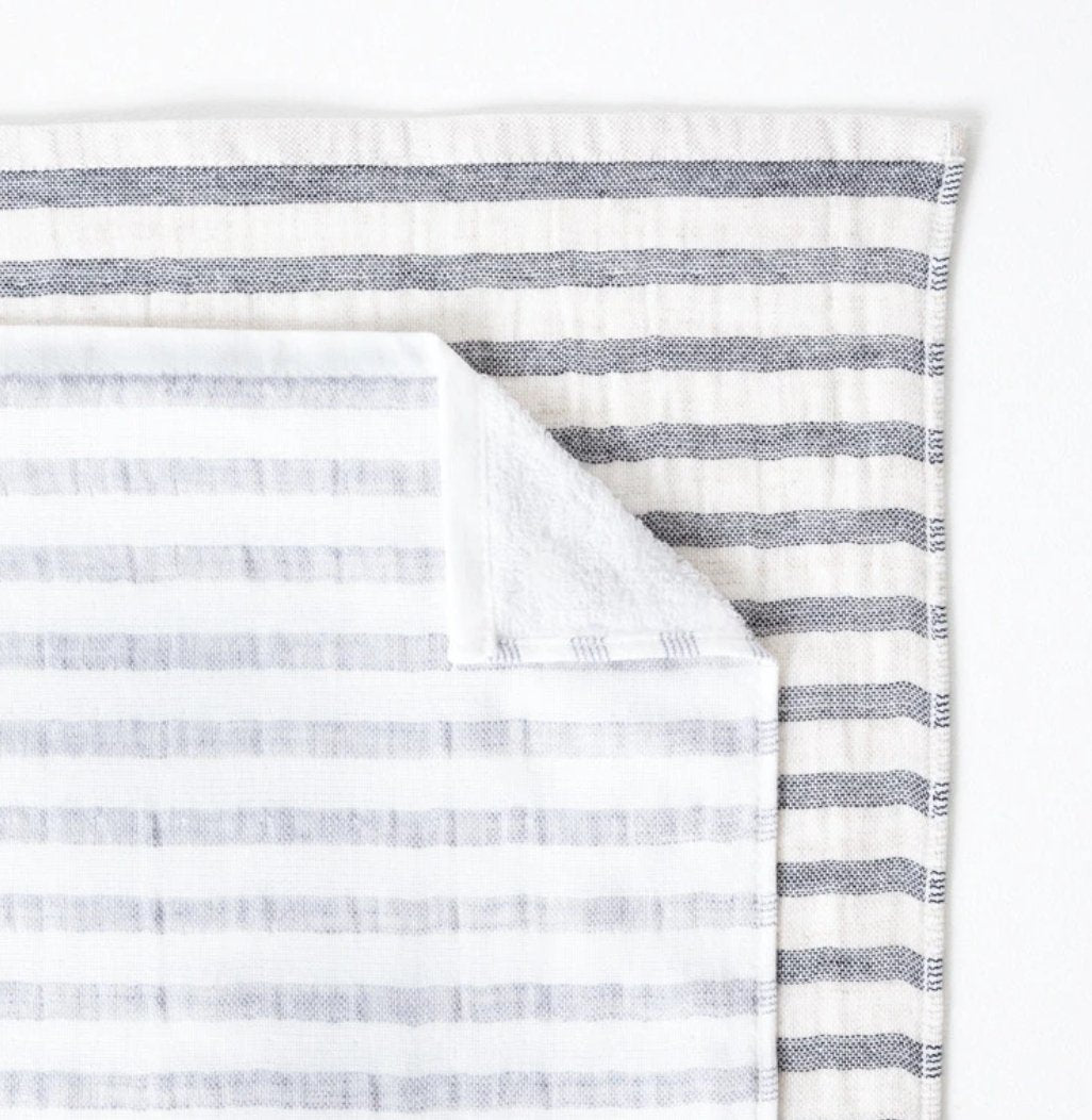 Linen Border Washcloth Small - Homebody Denver