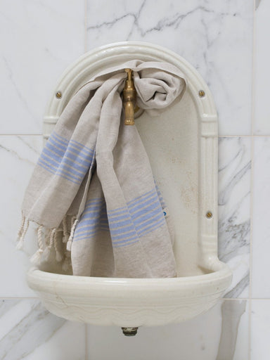 Linen Hammam Hand Towel 12" x 20" - Homebody Denver
