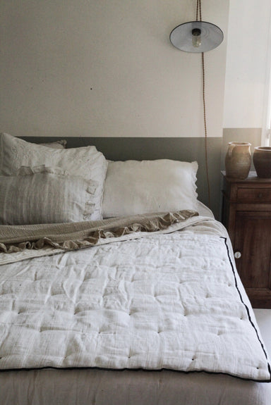 Linen Quilt Stripes 47" x 63" - Homebody Denver