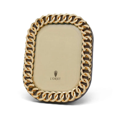 L'Objet Cuban Link Gold Frame 4" x 6" - Homebody Denver