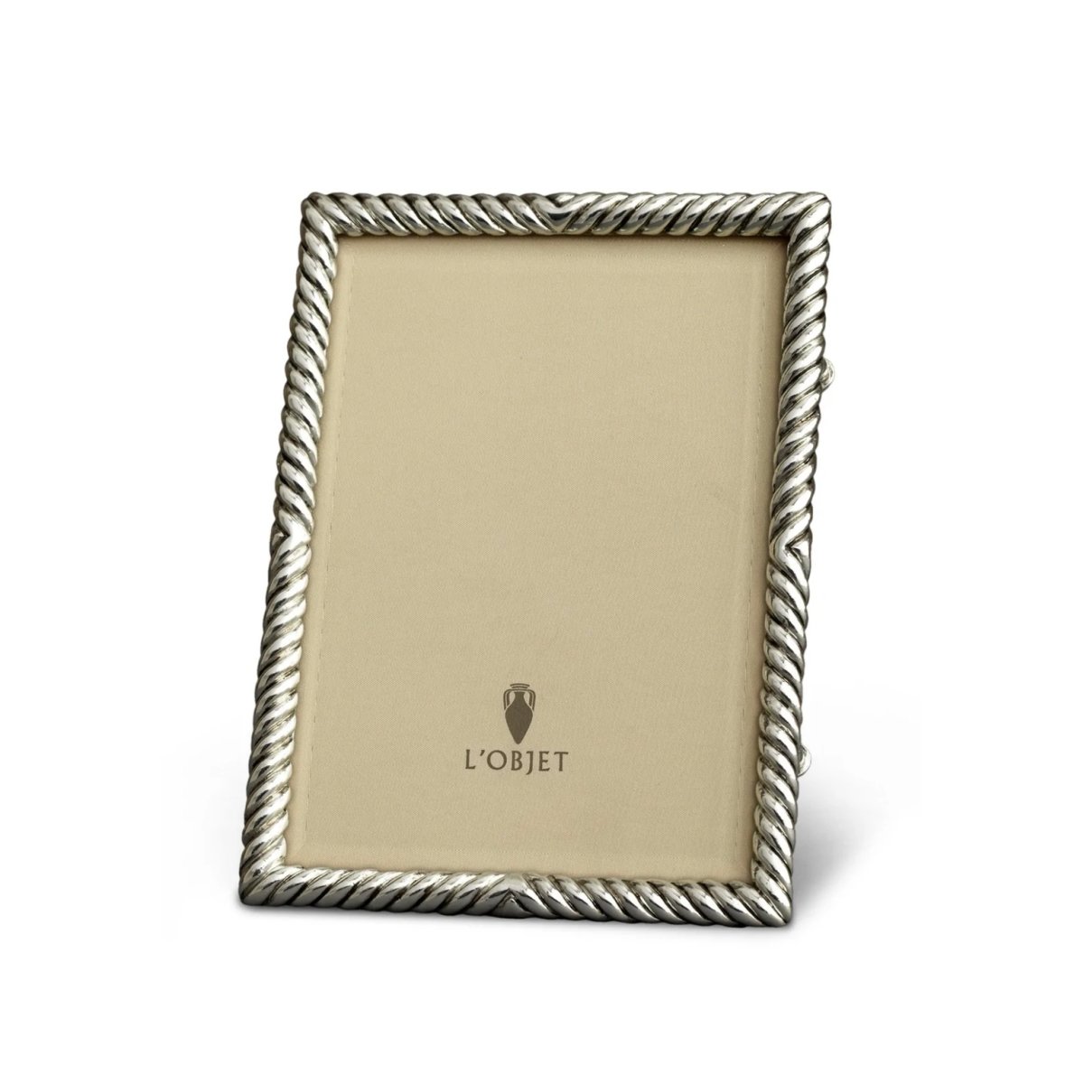 L'Objet Deco Twist Platinum Frame 4"x6" - Homebody Denver
