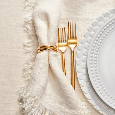 L'Objet Three-Ring Gold Napkin Rings, Set of 4 - Homebody Denver
