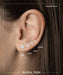 Maria Tash Single 2.5mm Invisible Set Triangle Diamond Threaded Stud Earring - Homebody Denver
