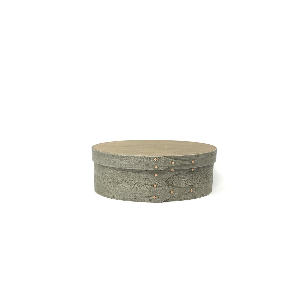 Medium Grey Oval Shaker Box - Homebody Denver
