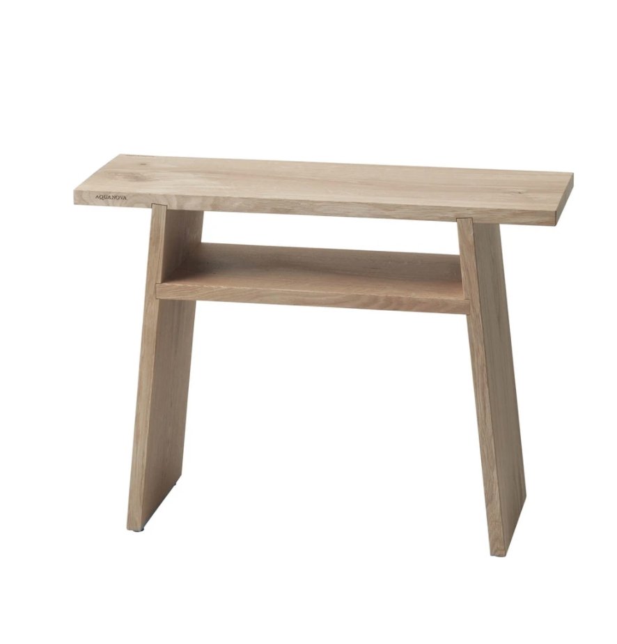 Mink Bath Bench, Oak - Homebody Denver