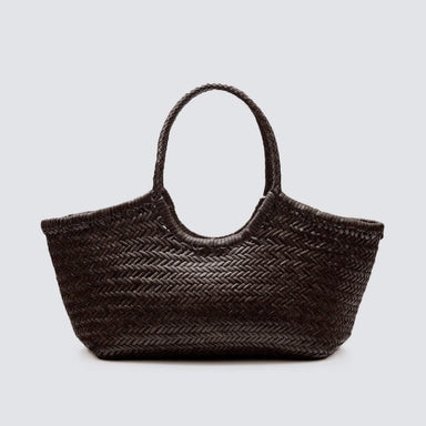 Nantucket Basket Big Woven Leather 19" x 9" x 6"deep - Homebody Denver