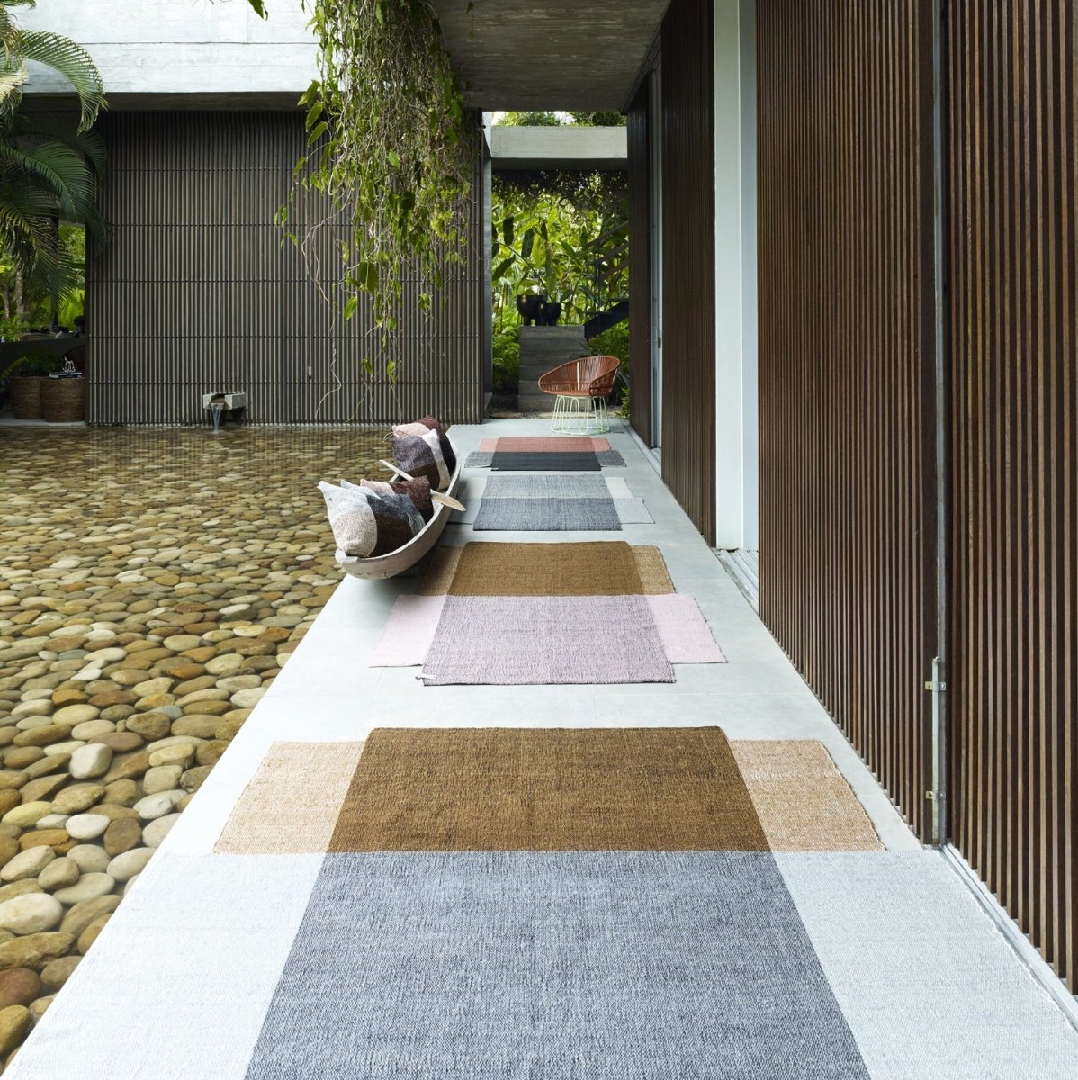 Nobsa Color Block Rug Medium 6.25' x 9' - Homebody Denver