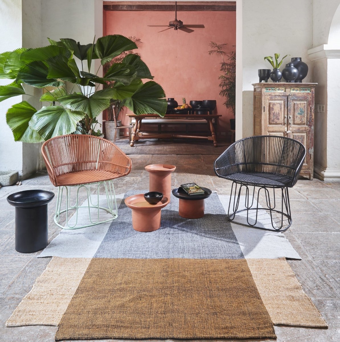 Nobsa Color Block Rug Medium 6.25' x 9' - Homebody Denver