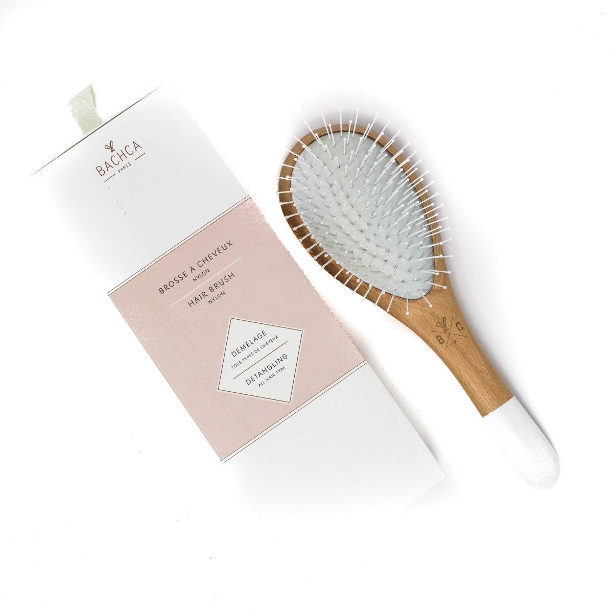 Bachca Nylon Bristles Detangling Hairbrush - Homebody Denver