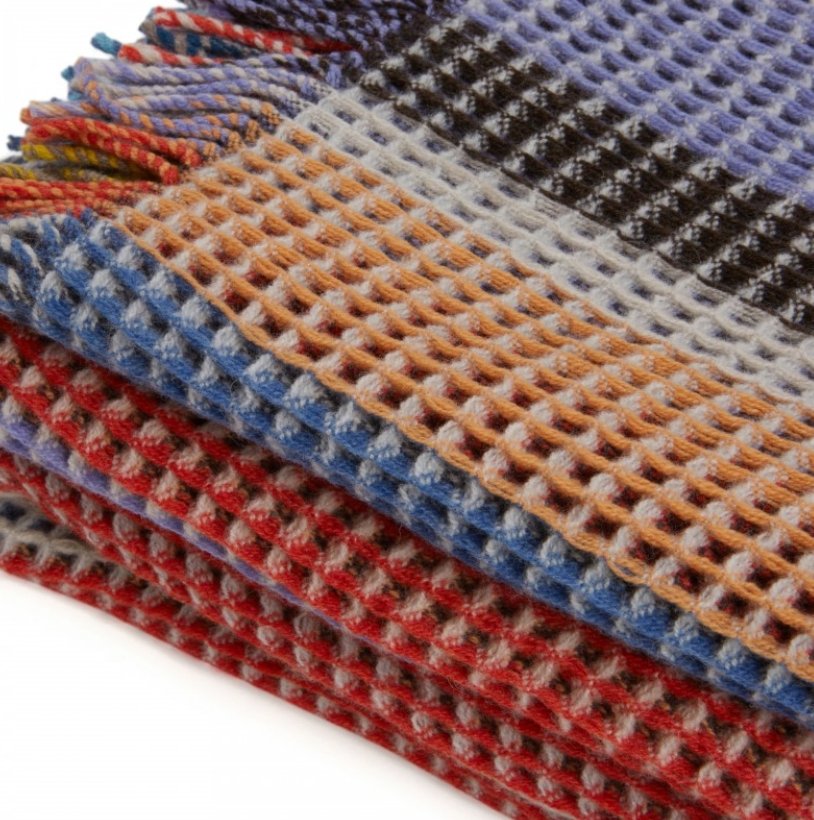 Wallace Sewell Octavia Small Lambswool Honeycomb Throw - Homebody Denver