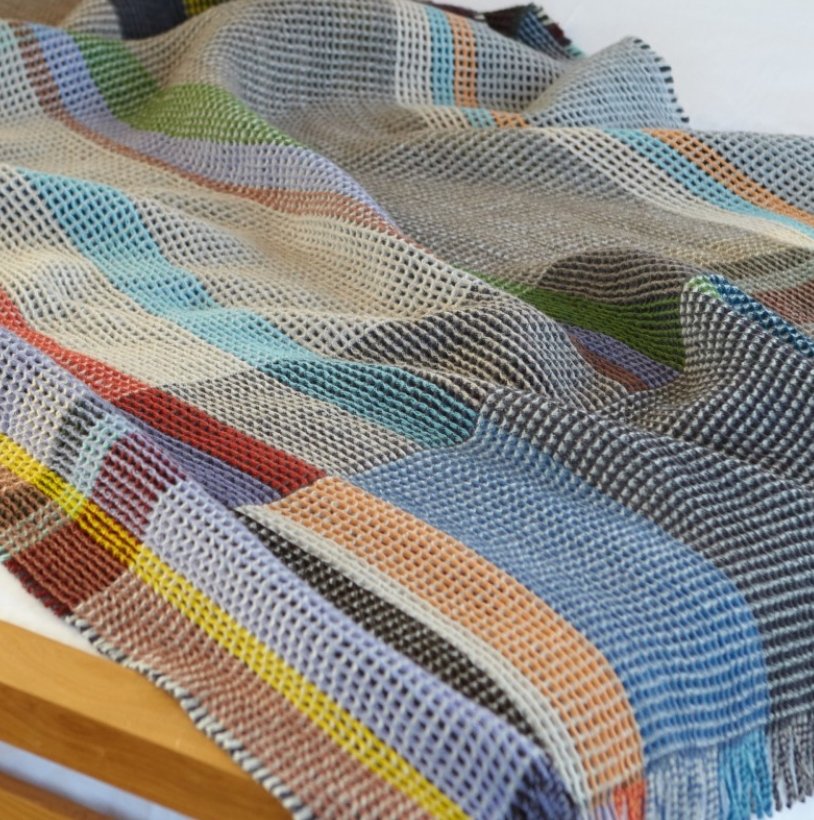 Wallace Sewell Octavia Small Lambswool Honeycomb Throw - Homebody Denver