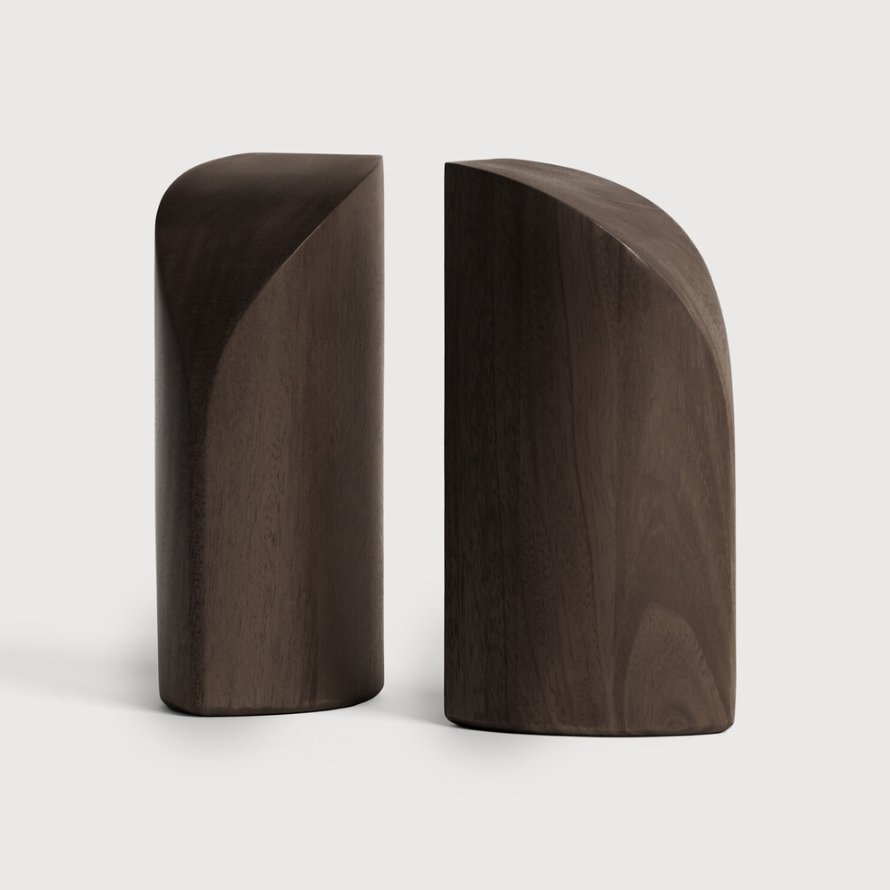 PI Book Ends - Varnished Mahogany - Set of 2 - Homebody Denver