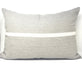 Pilar Outdoor Pillow with Cream Stripe 25" x 18" - Homebody Denver