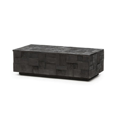 Rectangular Coffee Table Cubic, Blackened Teak - Homebody Denver