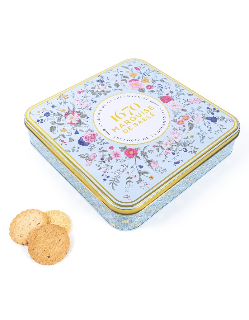 Shortbread Cookie Metal Box - “Bouquet Sauvage” - Homebody Denver