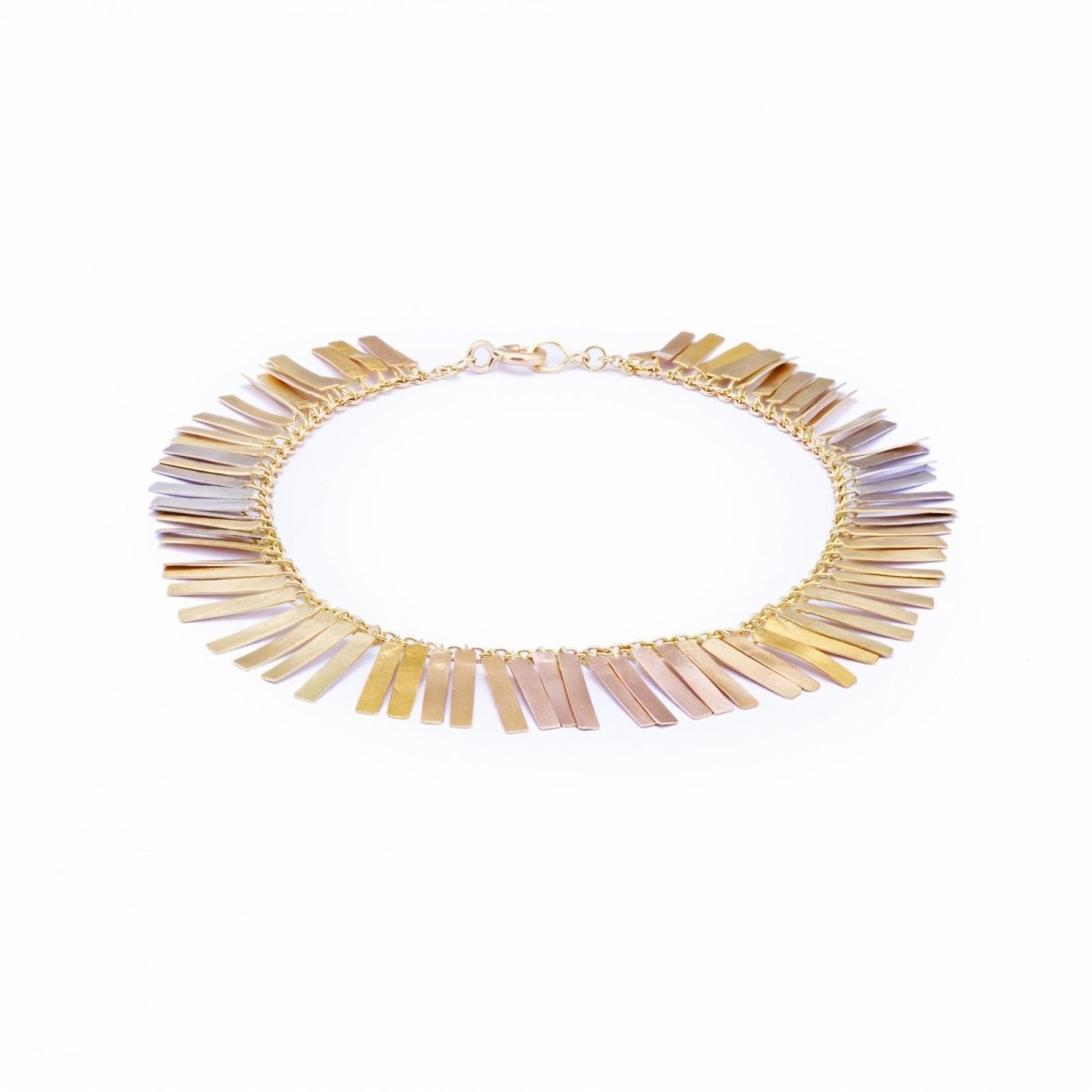 Sia Taylor 18karat Rainbow Gold Sunset Fringe Bracelet - Homebody Denver