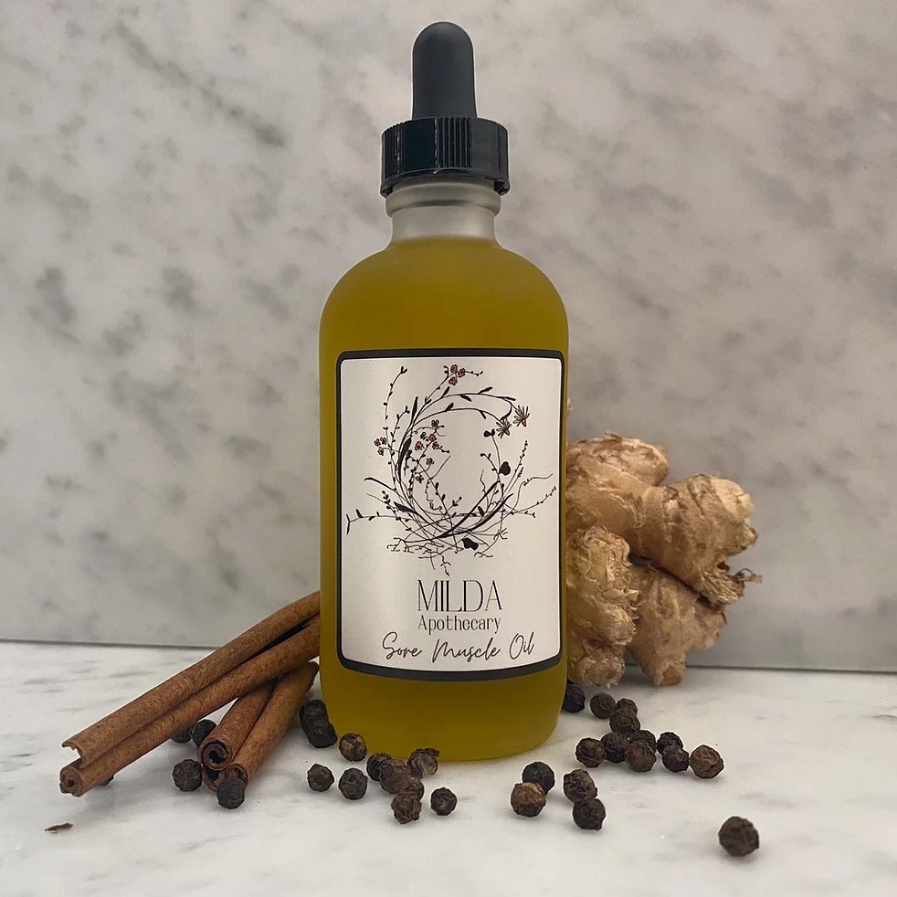 Sore Muscle Oil 4oz. - Homebody Denver