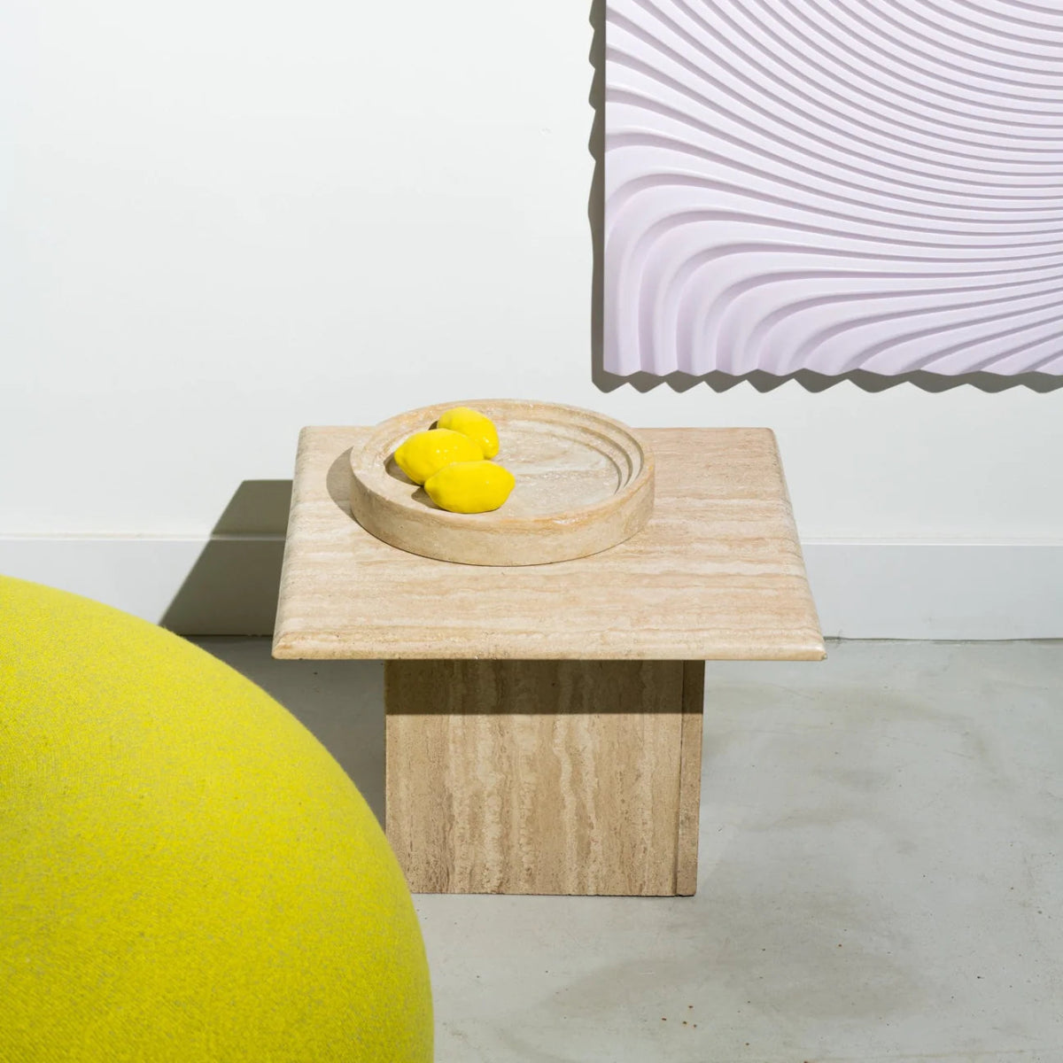 Travertine Object 'Amphi' - Homebody Denver