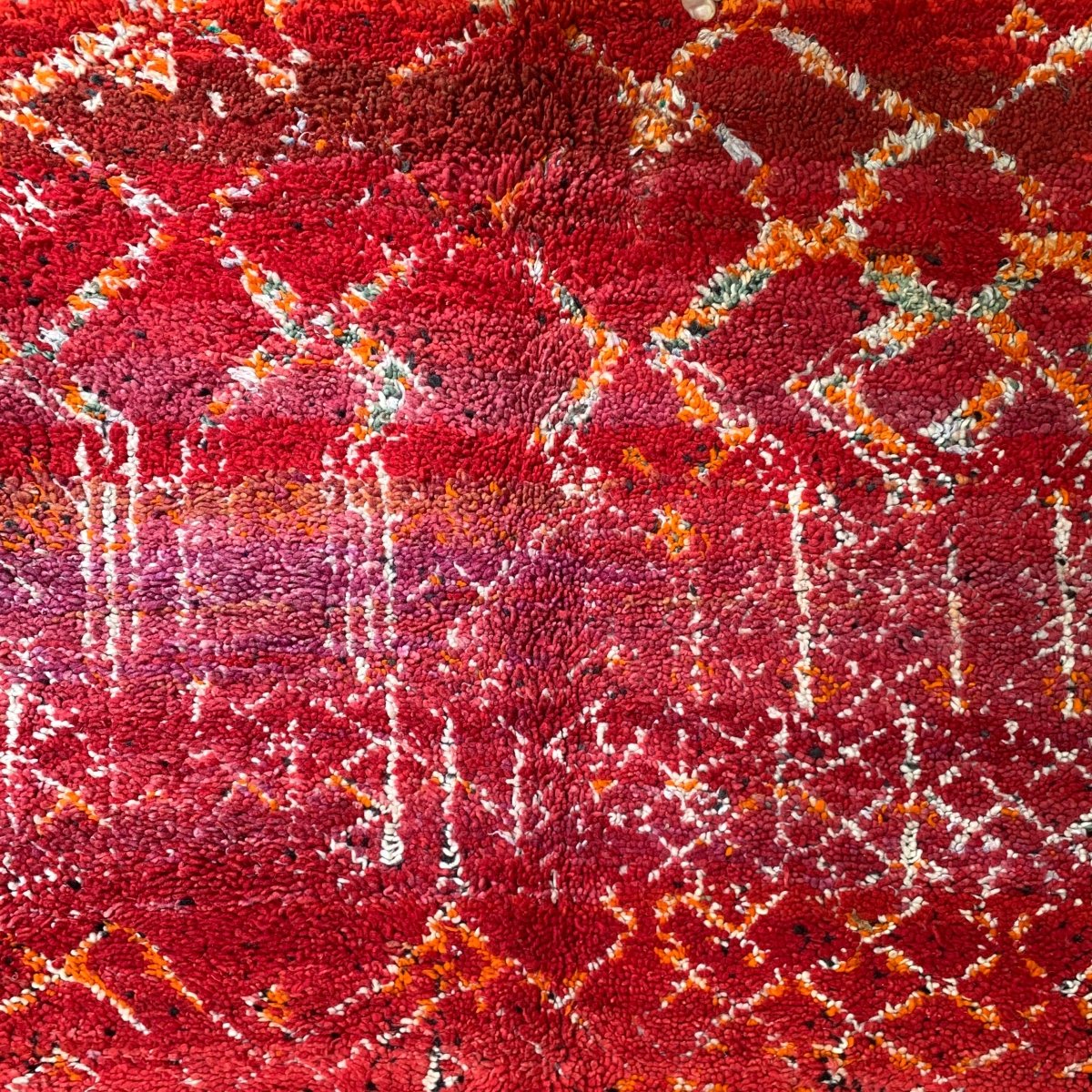 Vintage Berber Rug/Red Tones/ 10.5' x 5.5' - Homebody Denver