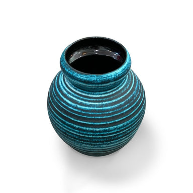 Vintage Original Signed Blue Accolay Pot - Homebody Denver