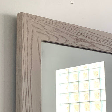 Whitewashed Wood Framed Mirror 51" x 63" - Homebody Denver