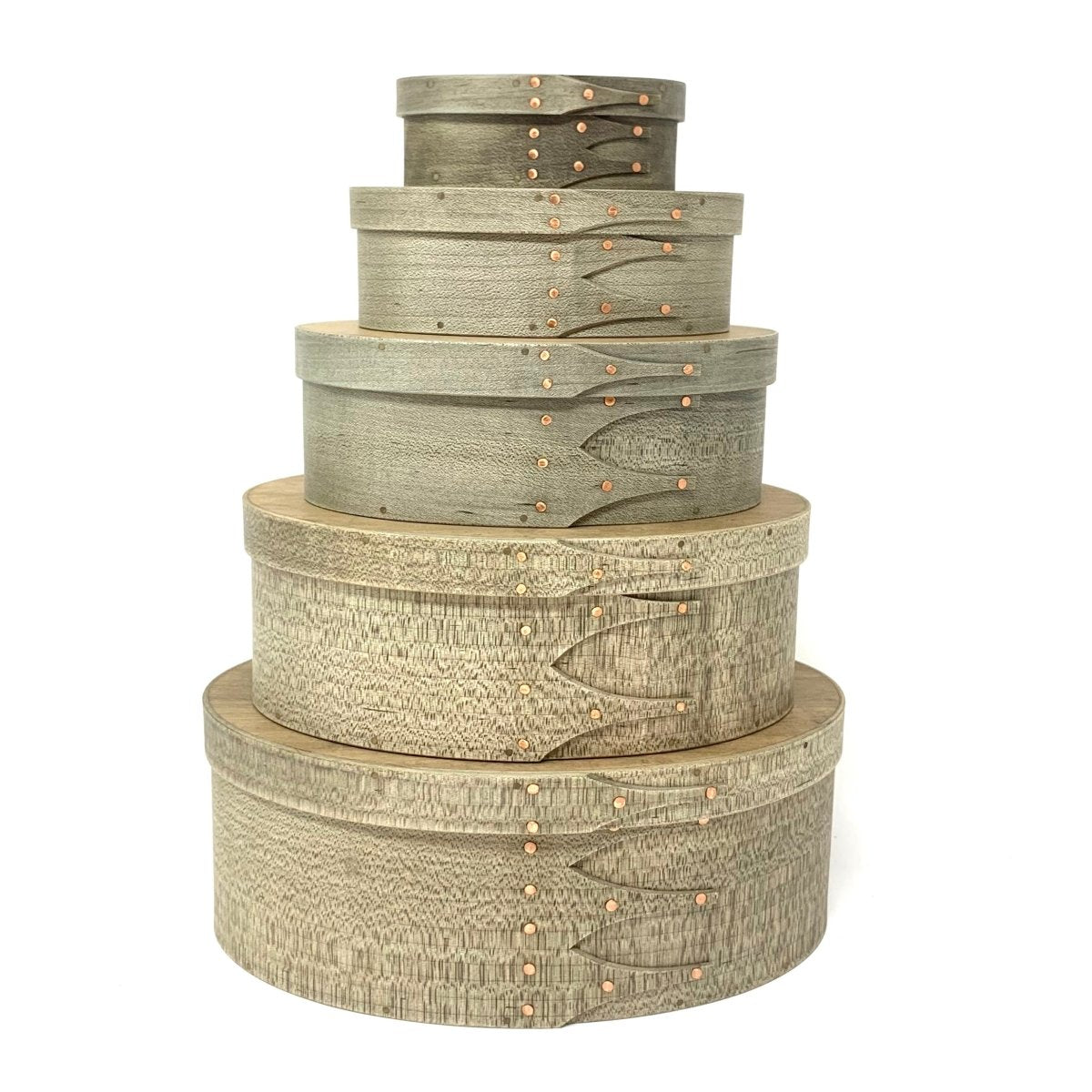 XL Grey Oval Shaker Box - Homebody Denver