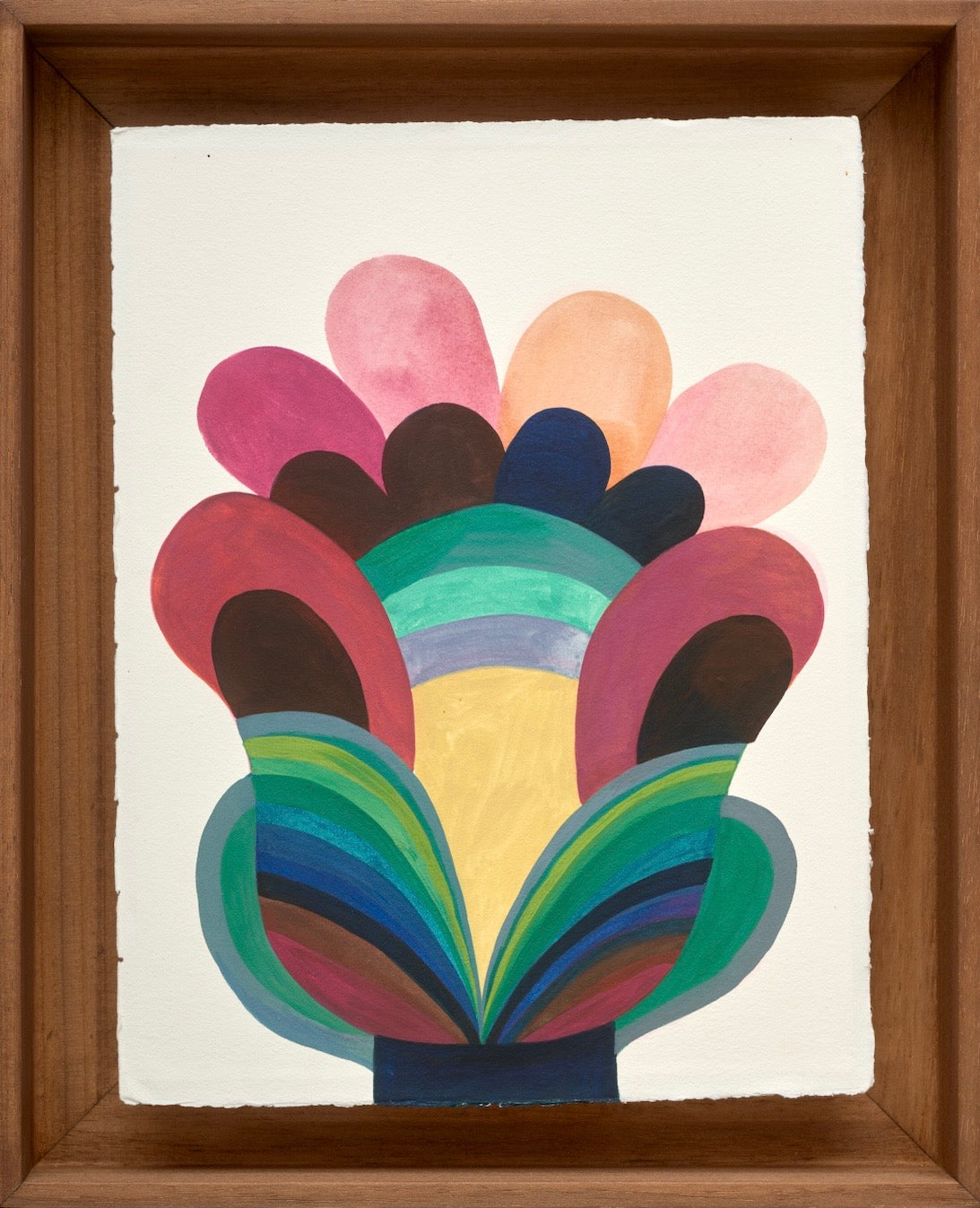 Caroline Rennequin Framed Painting 17.7" × 13.8"
