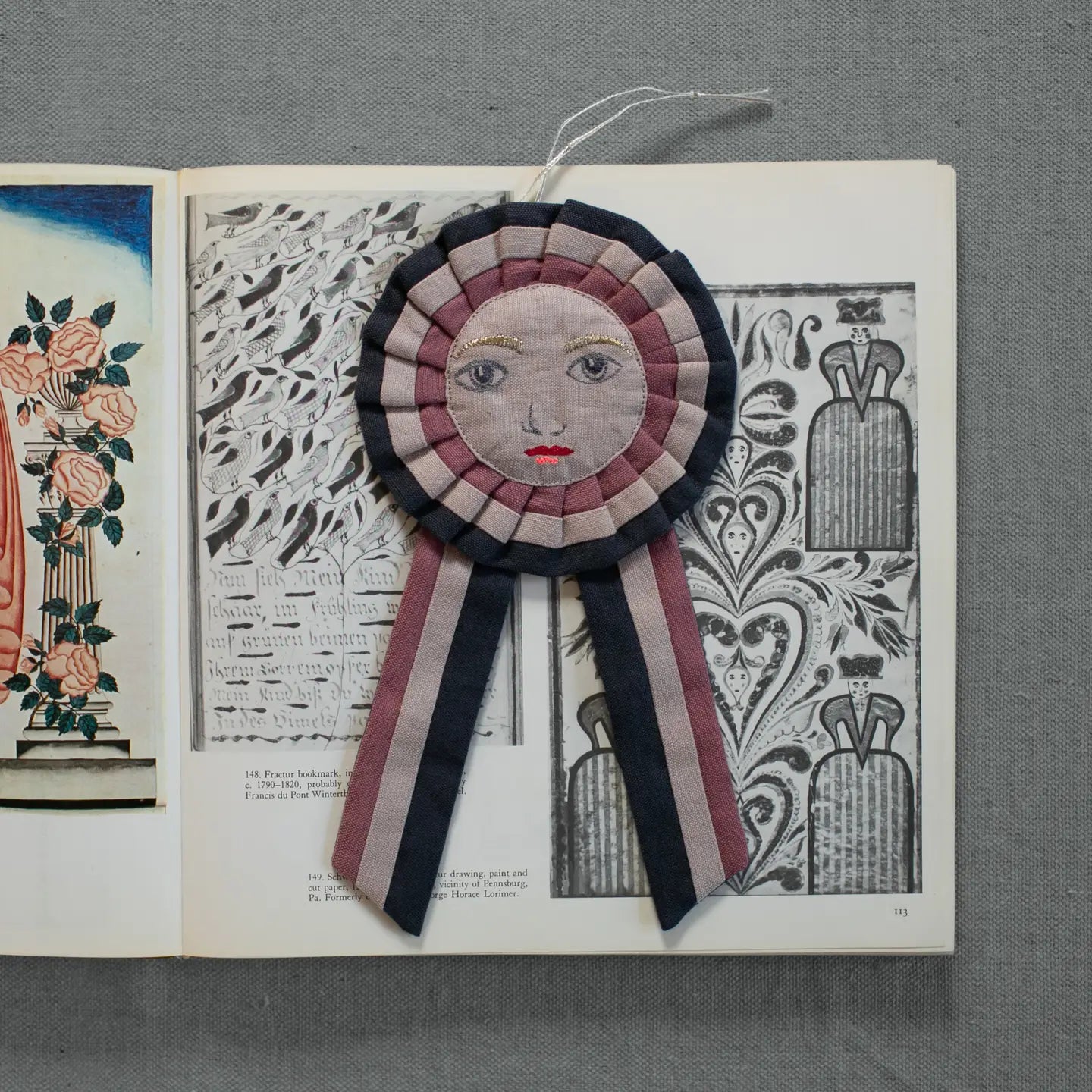 Embroidered Prize Ribbon, Cotton Filled
