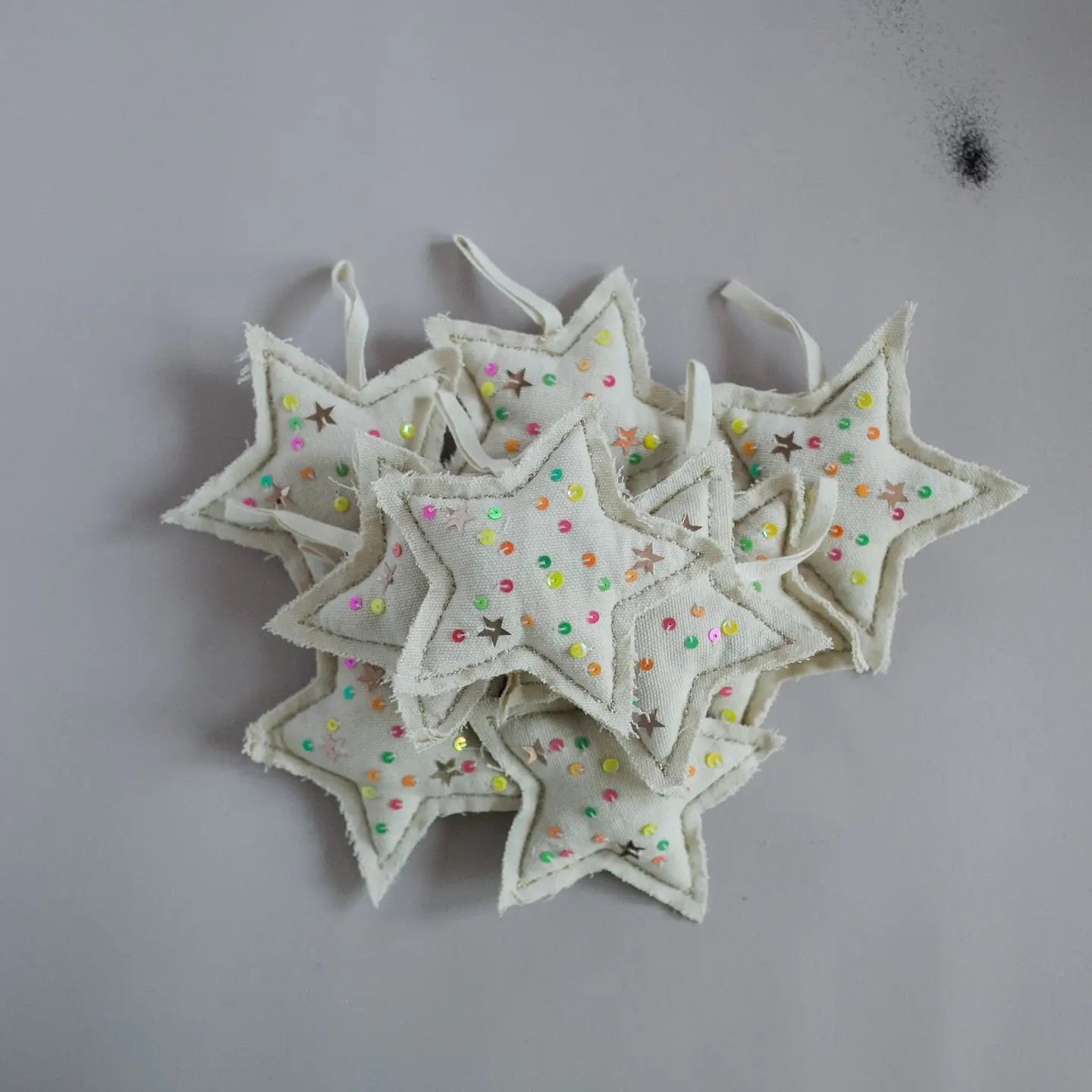 Neon Confetti Star, Cotton Filled