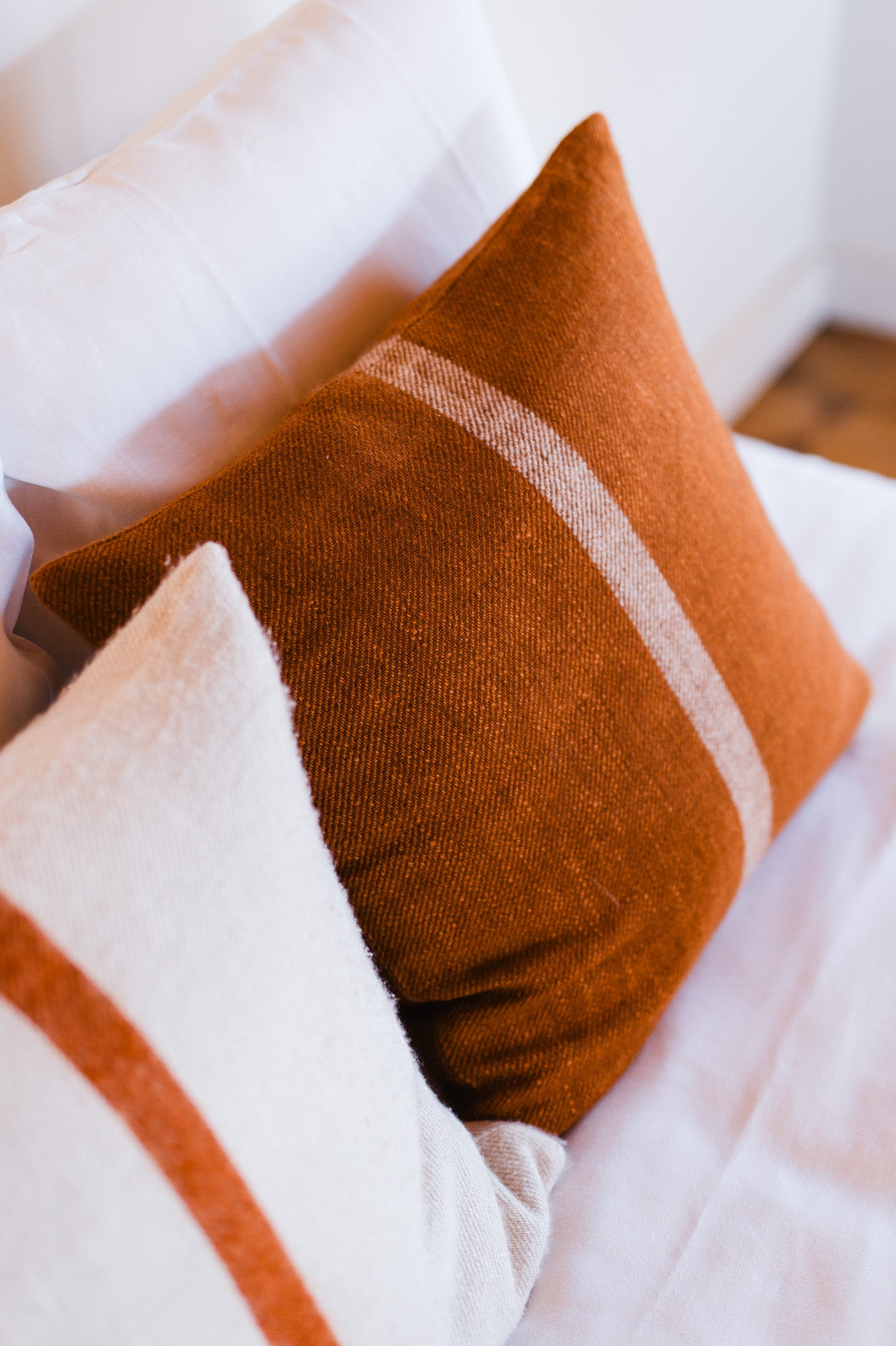 Cashmere Silk Stripe Cushion 20" x 20"