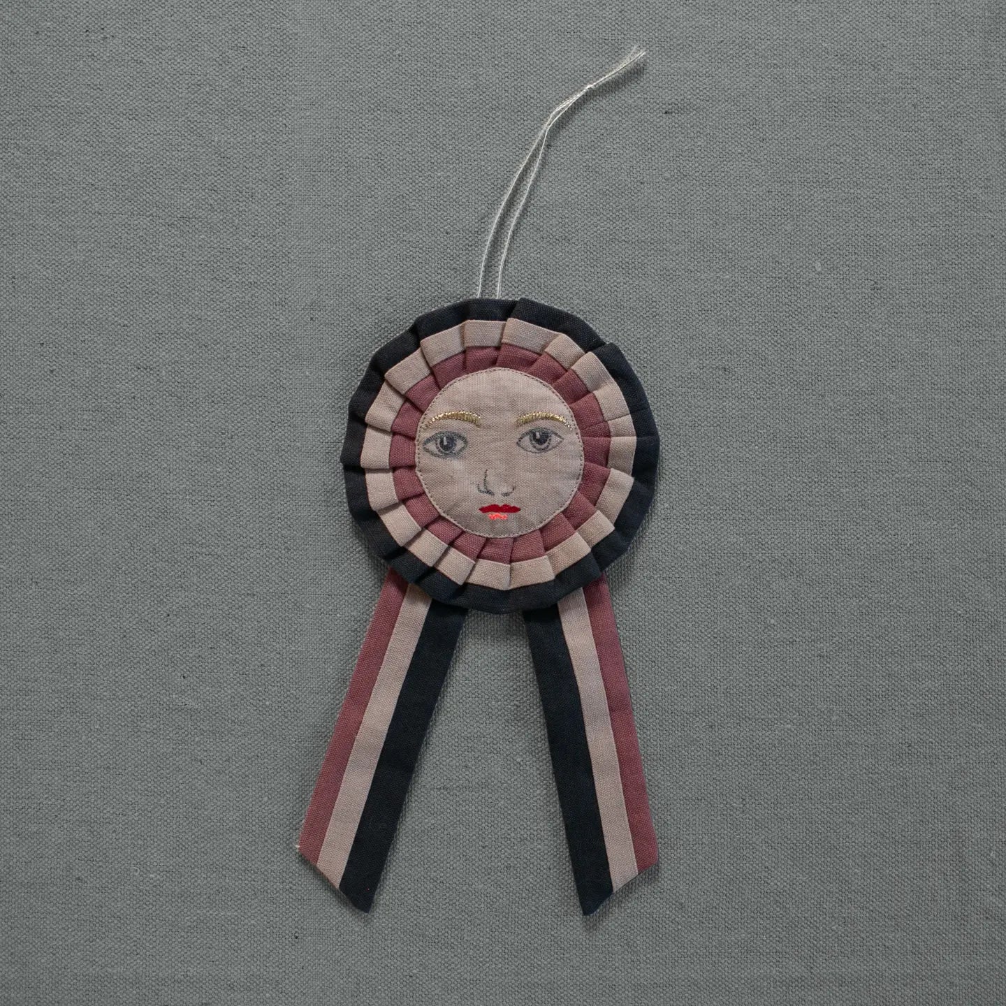 Embroidered Prize Ribbon, Cotton Filled