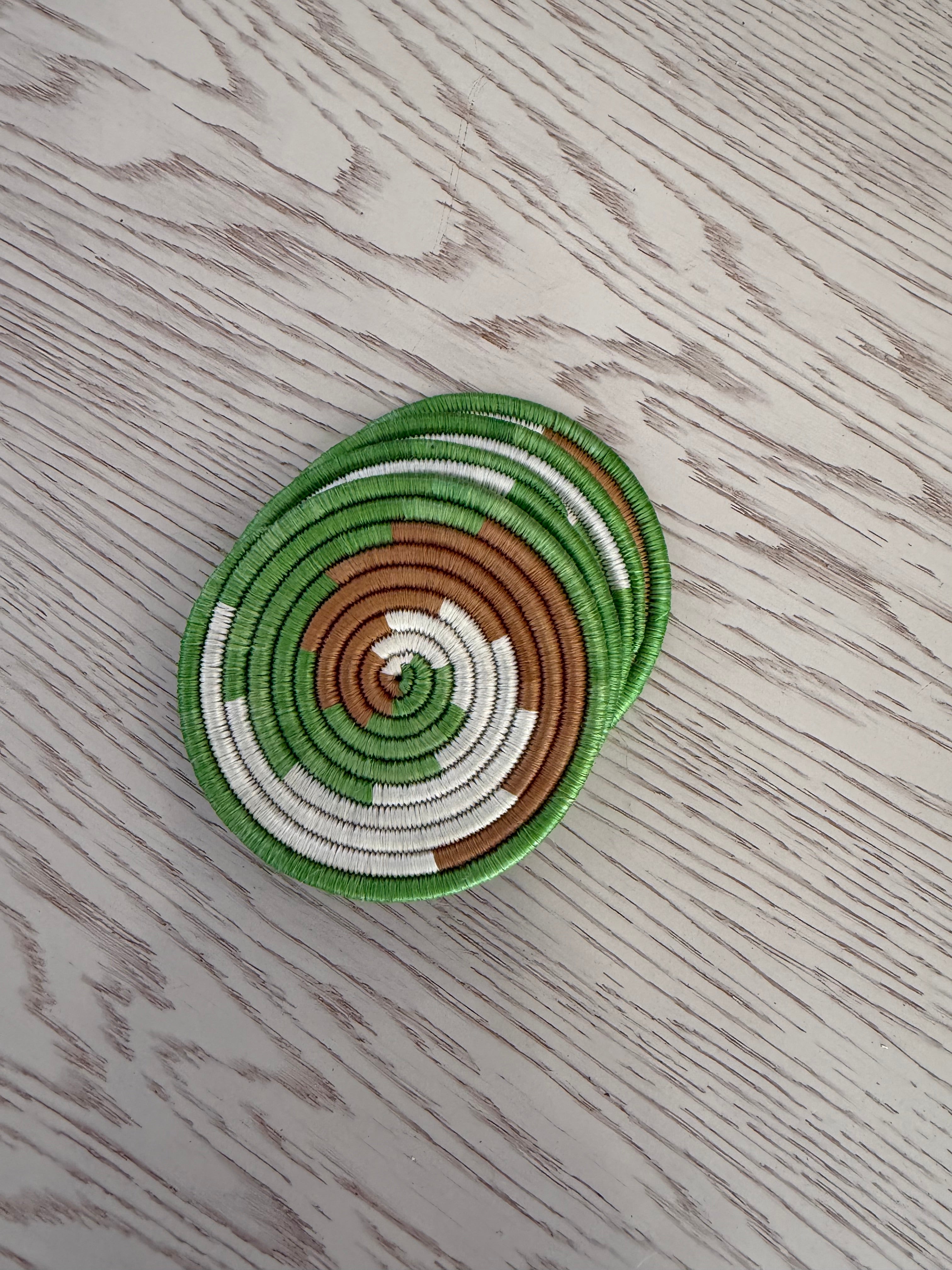 Set of 4 Sisal Coasters in a Sisal Basket