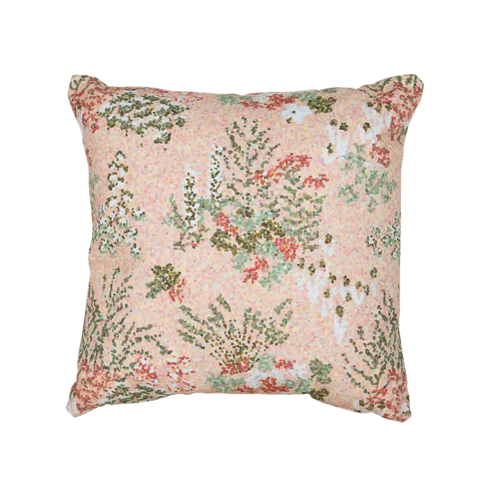 Bouquet Sauvage Pixels Outdoor Pillows with Insert 17" x 17"