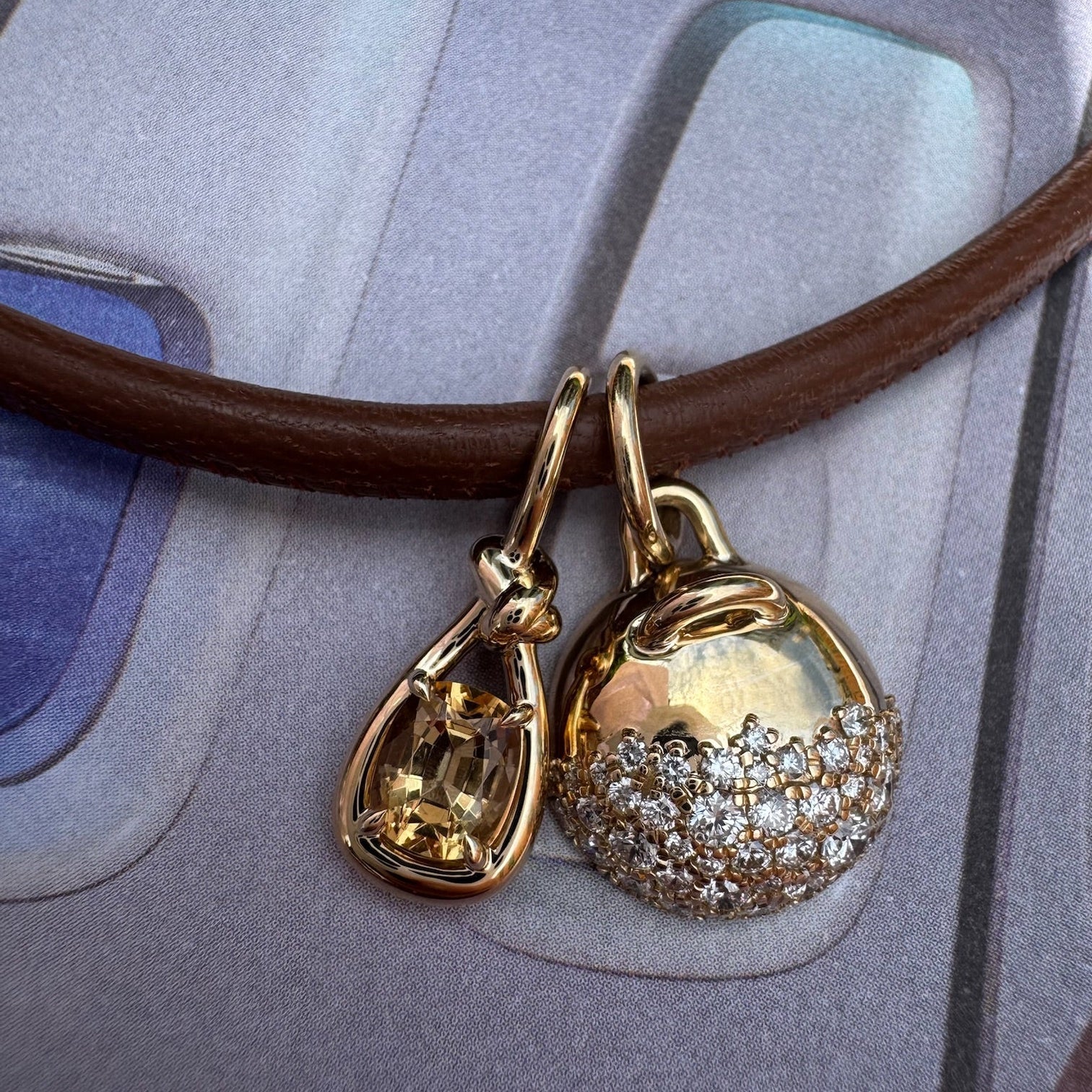 Vice Versa Diamond Dip Tailored Gumball Charm
