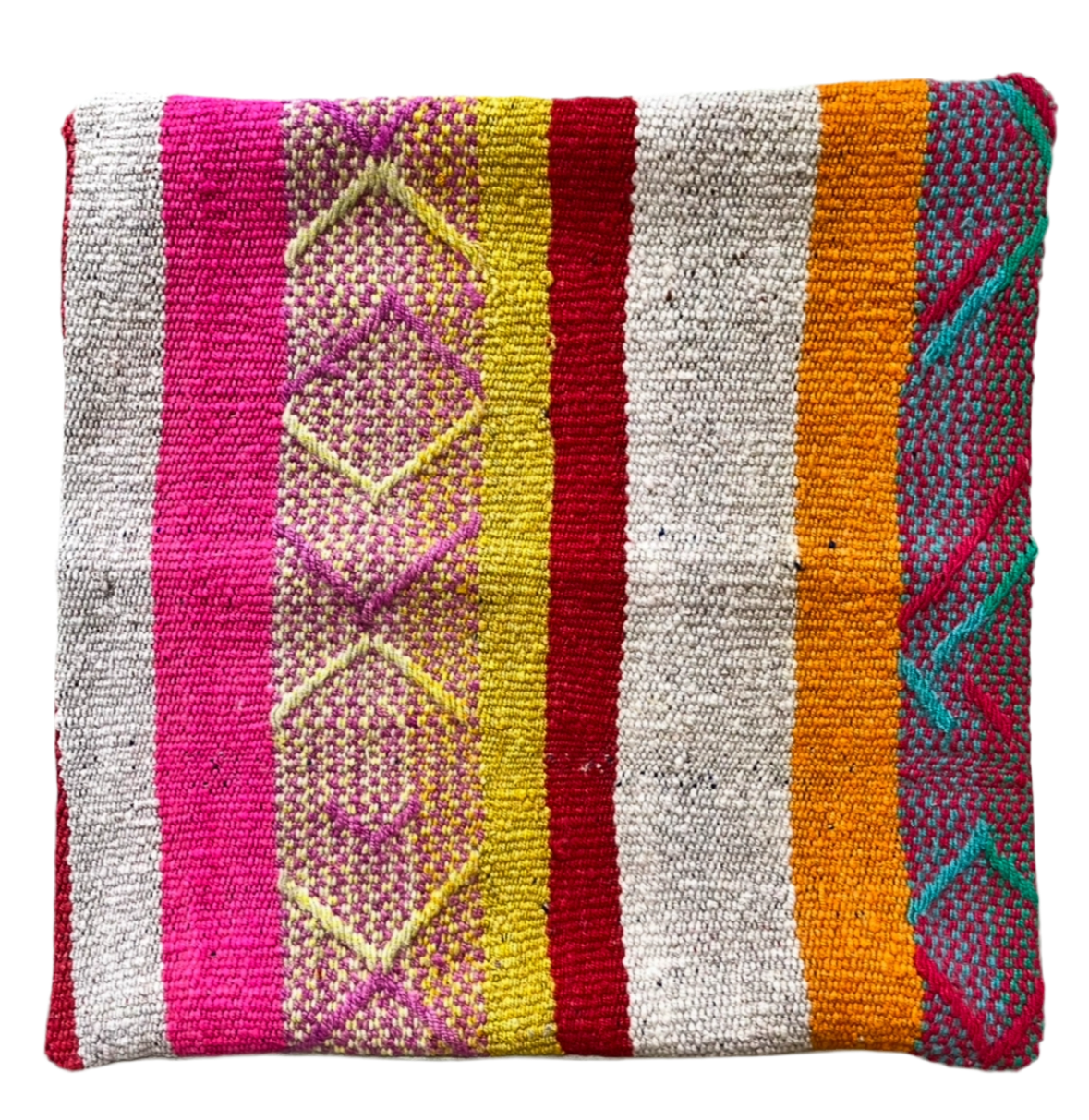 One of a Kind Peruvian Frazada Pillow 20" x 20"