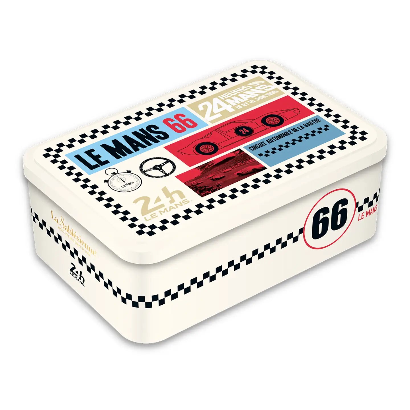 La Sablesienne 24h Du Mans Salted Caramel Shortbread Cookie Tin
